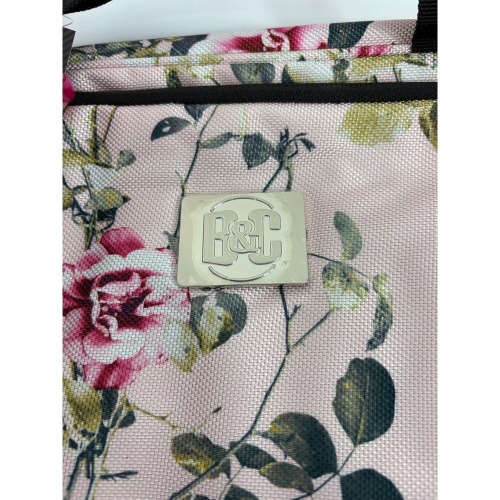 Bang & Carsen Floral Hanging Toiletry Bag Pink Rose Travel Makeup Organizer Boho - Picture 2 of 9